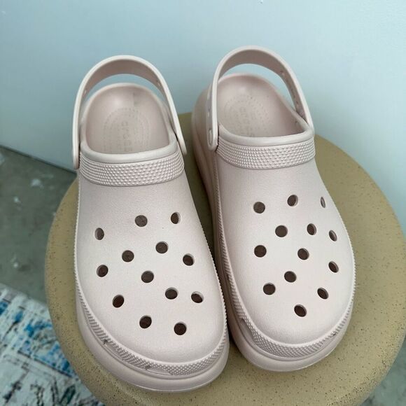 Crocs Unisex Quartz Classic Crush Chunky Platform Clog Mule Flat - Picture 7 of 12